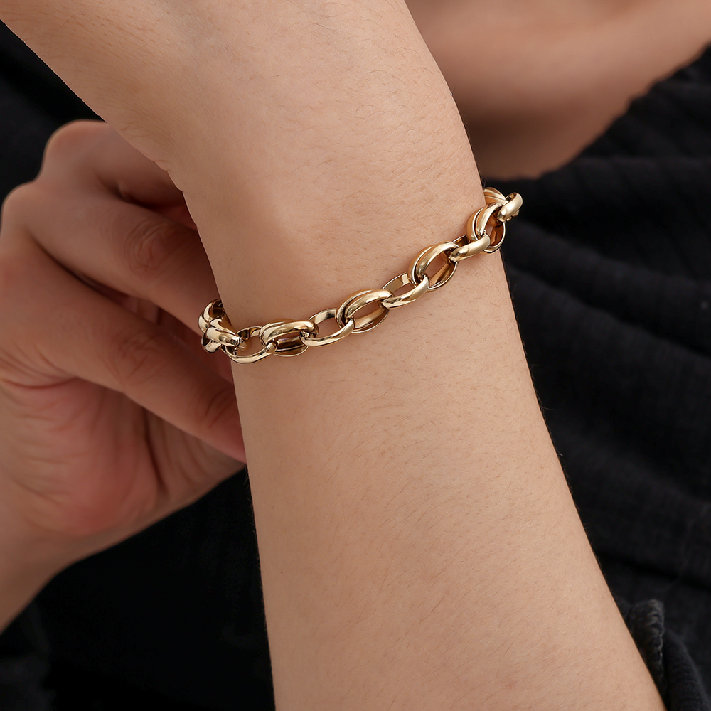 Stainless steel bracelet 18cm Oval Chain