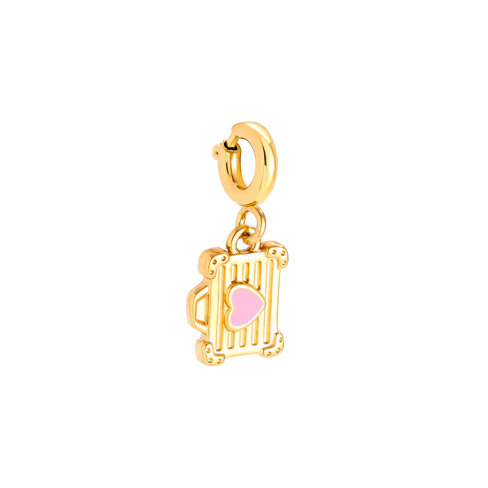 Stainless steel Pendant 1cm Spring Clasp Handbag