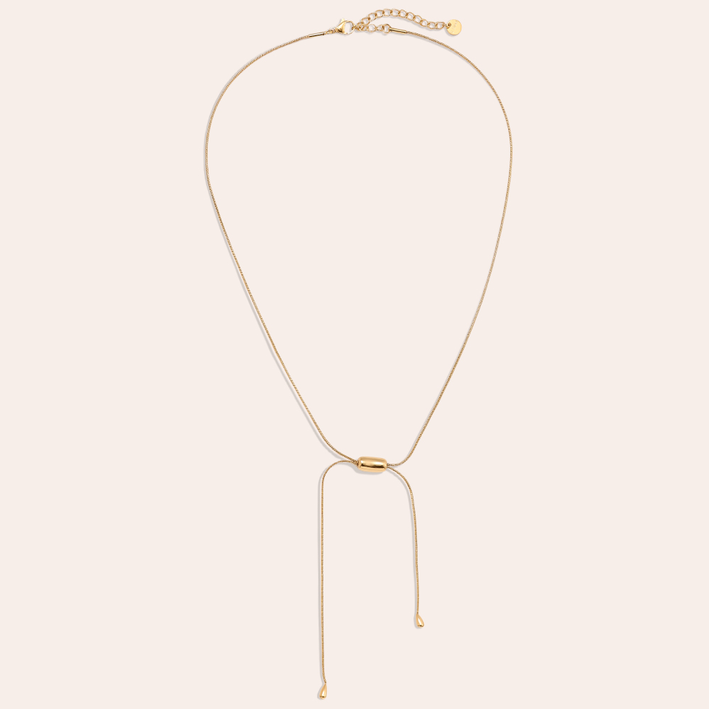 Stainless steel necklace 42cm Bean With Chain
