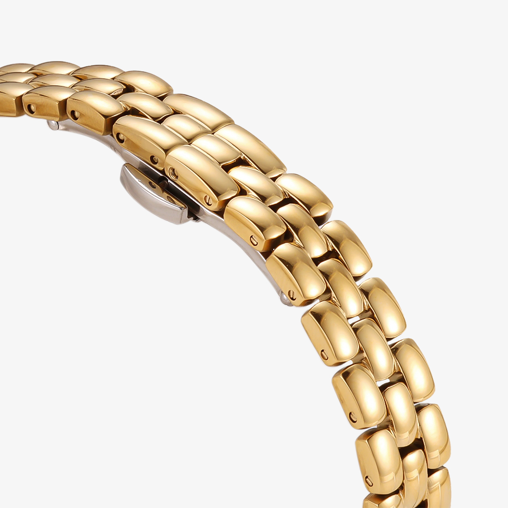 Oval stainless steel watch