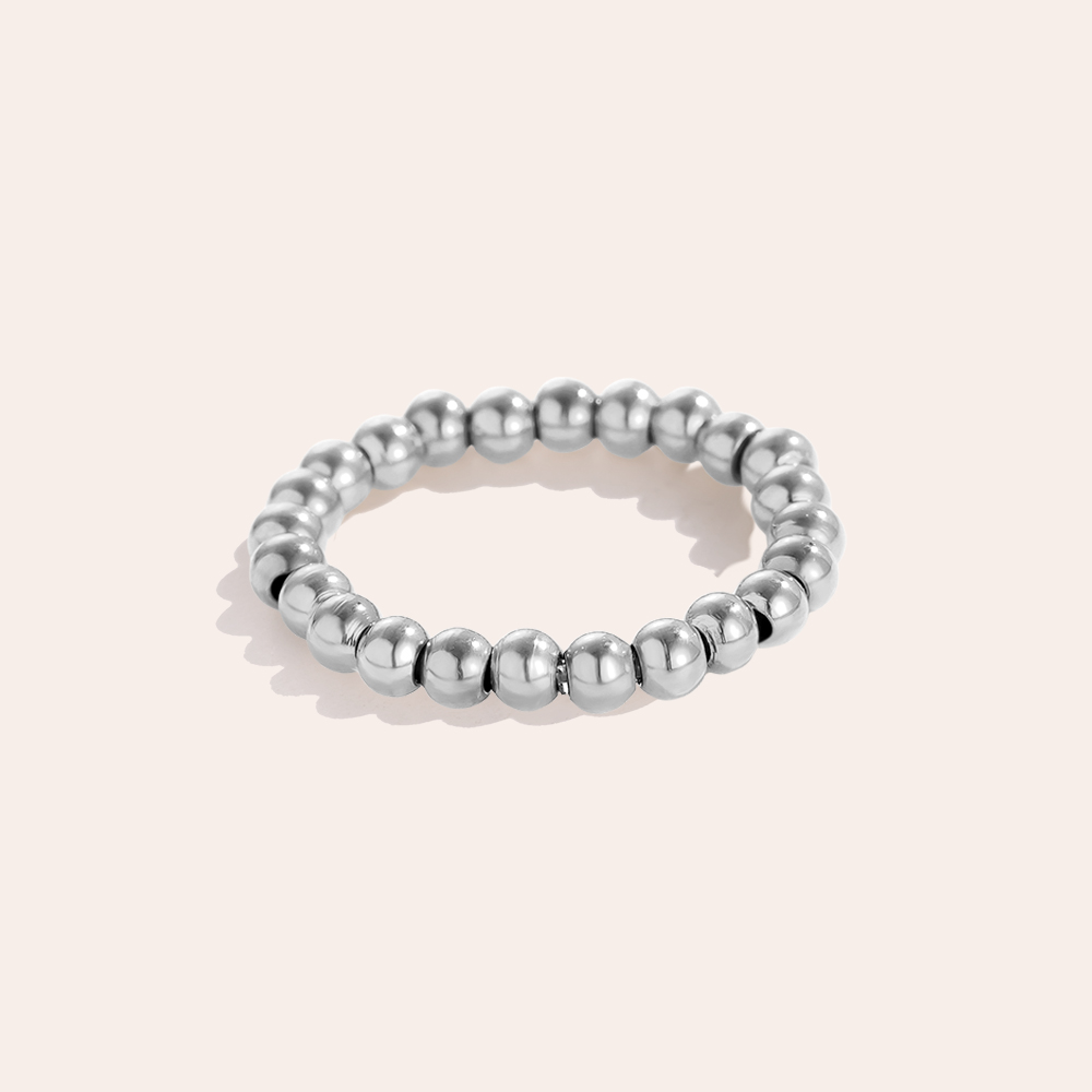 Stainless steel ring 3mm lenses Elastic
