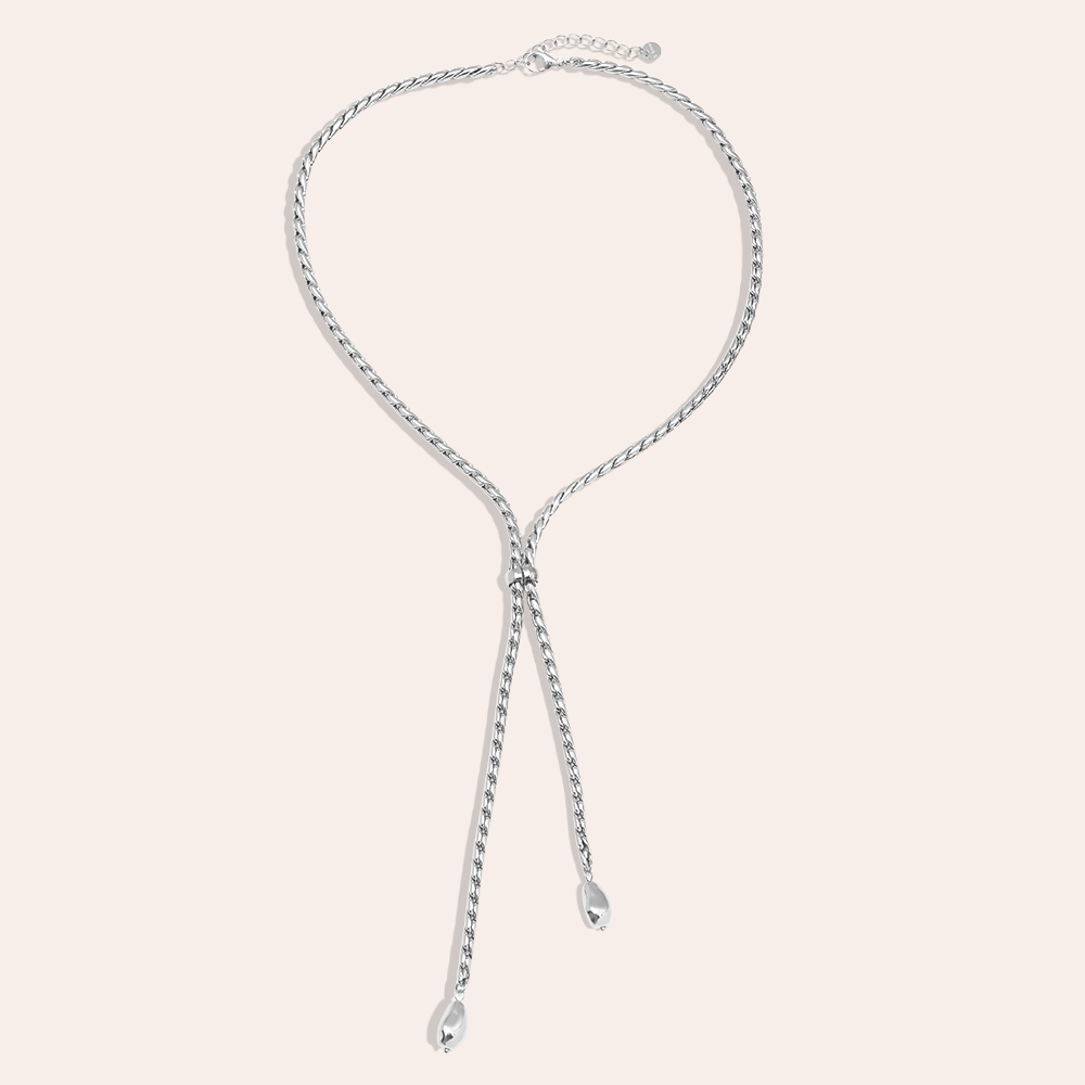 Stainless steel necklace 44cm Chain With Drop