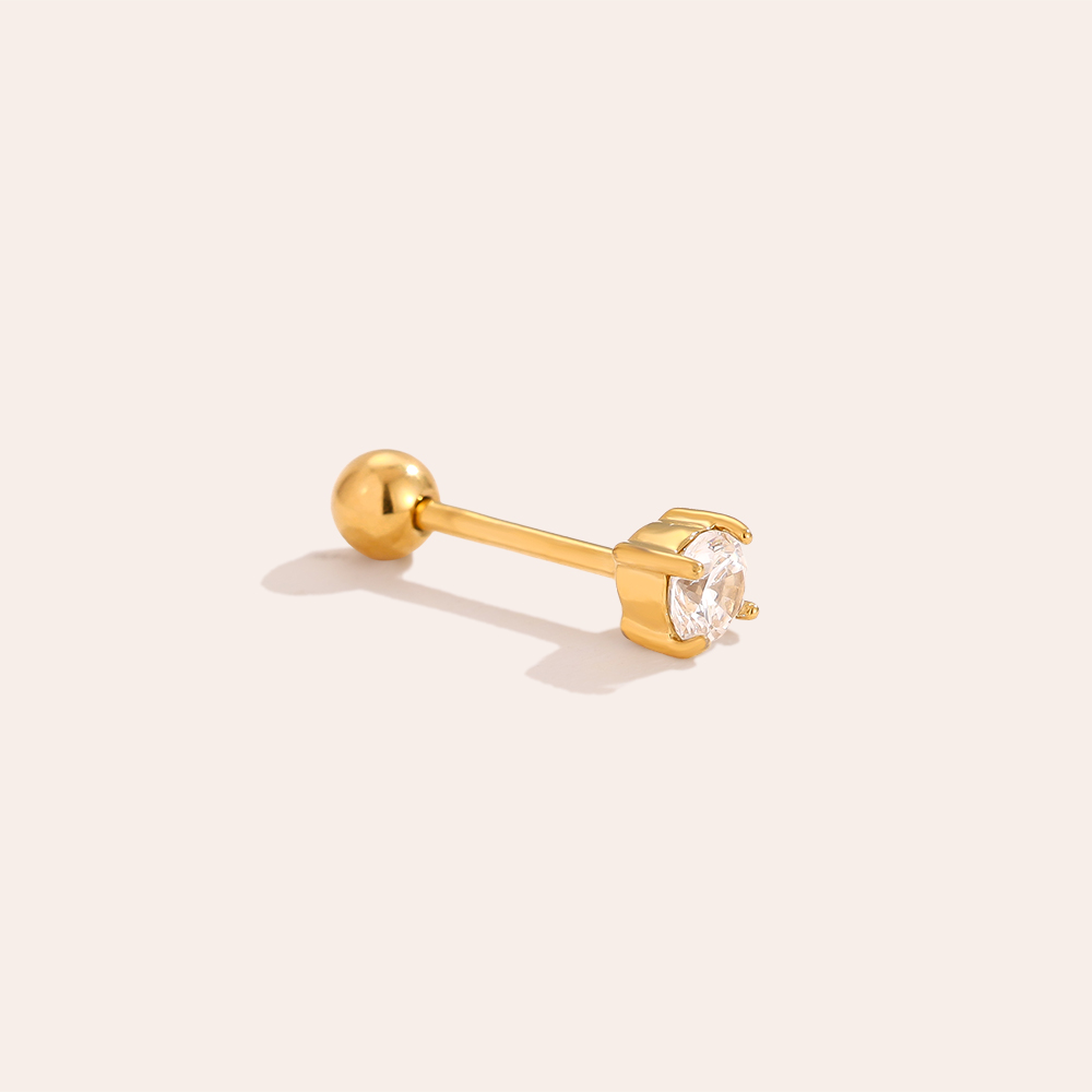 Stainless steel piercing 3mm Just One Diamond