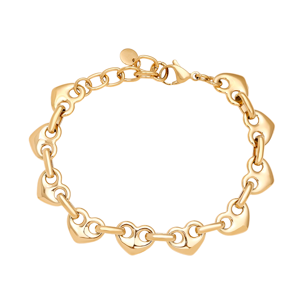 Stainless steel bracelet 17cm Heart Nose Chain