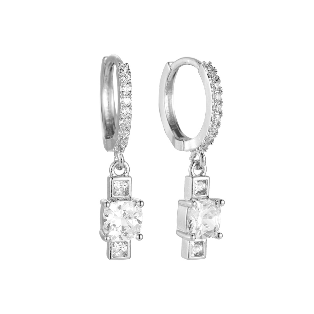 Gold-plated earrings Diamond Mannequin Hoop
