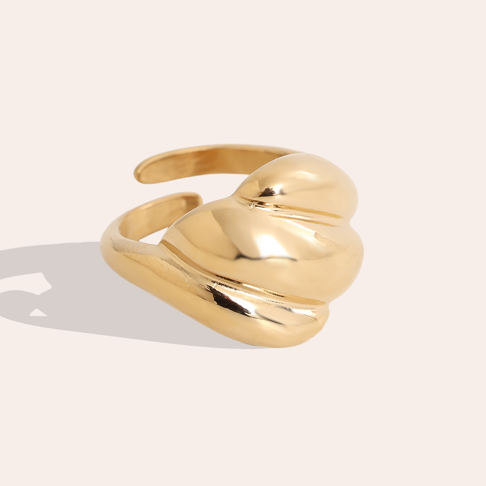 Stainless steel ring Adjustable three strong lines