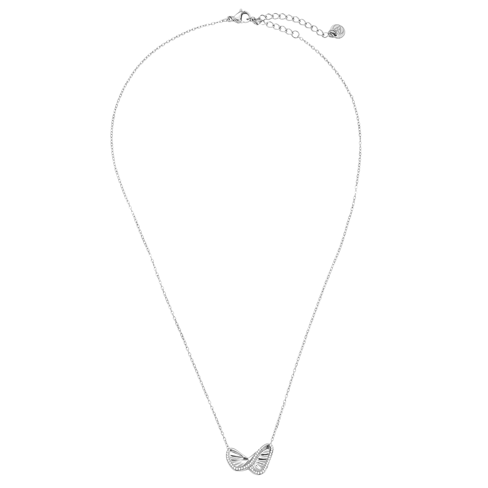 Stainless steel necklace 40cm Like Diamond Butterfly