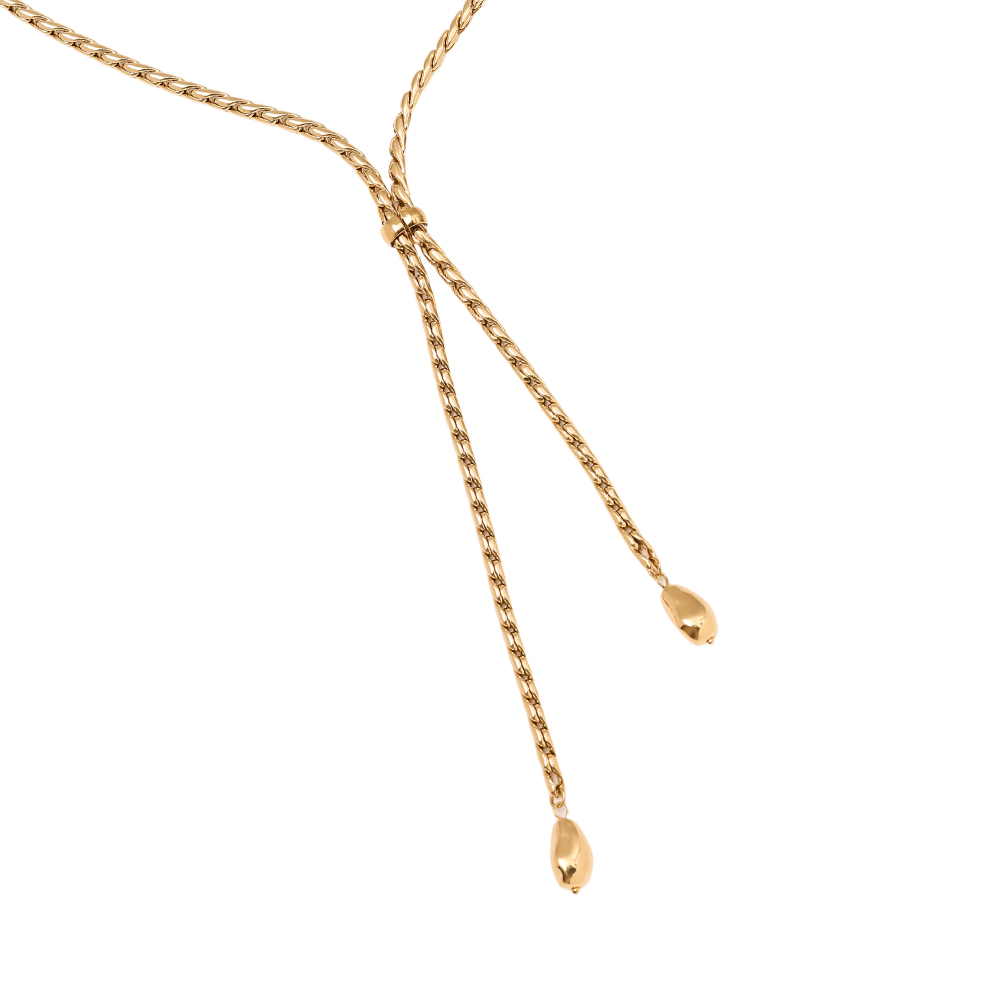 Stainless steel necklace 44cm Chain With Drop
