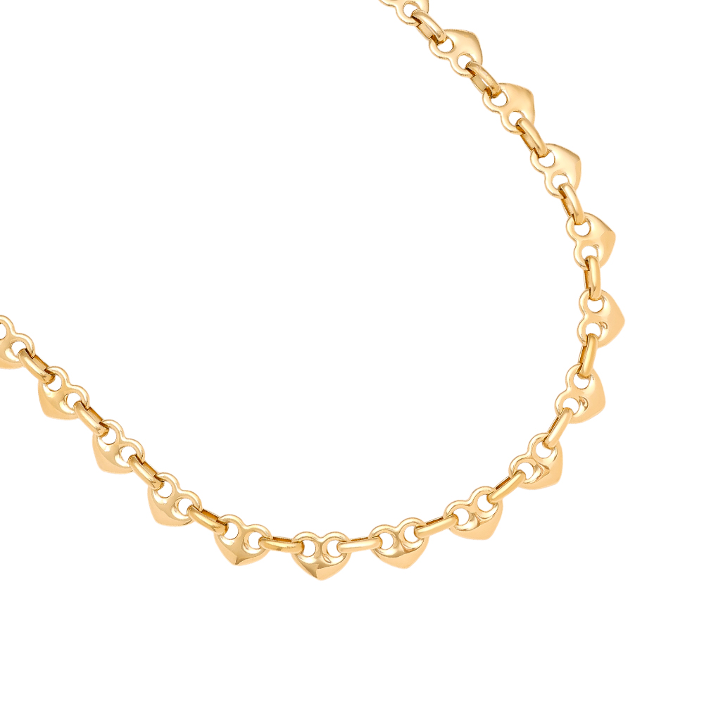 Stainless steel necklace 45cm Heart Nose Chain