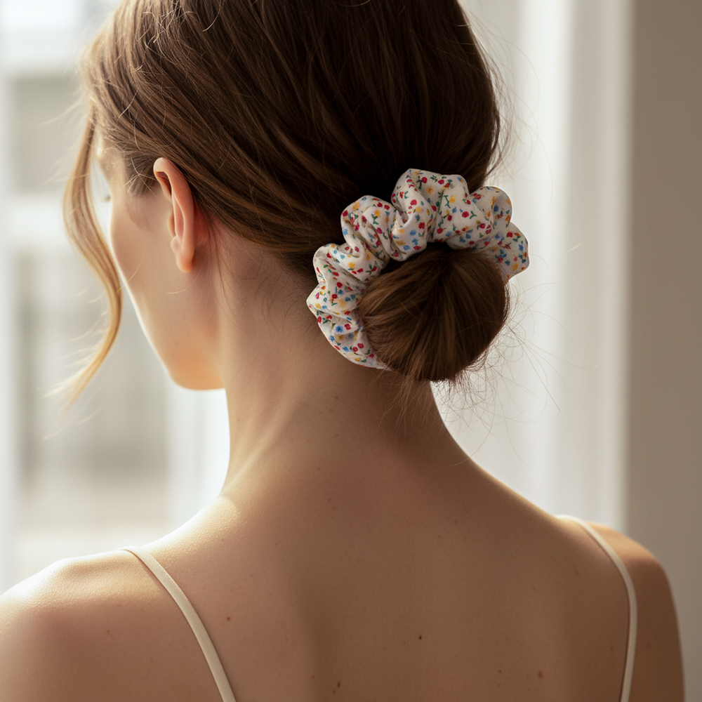 13*70mm Small flower scrunchie