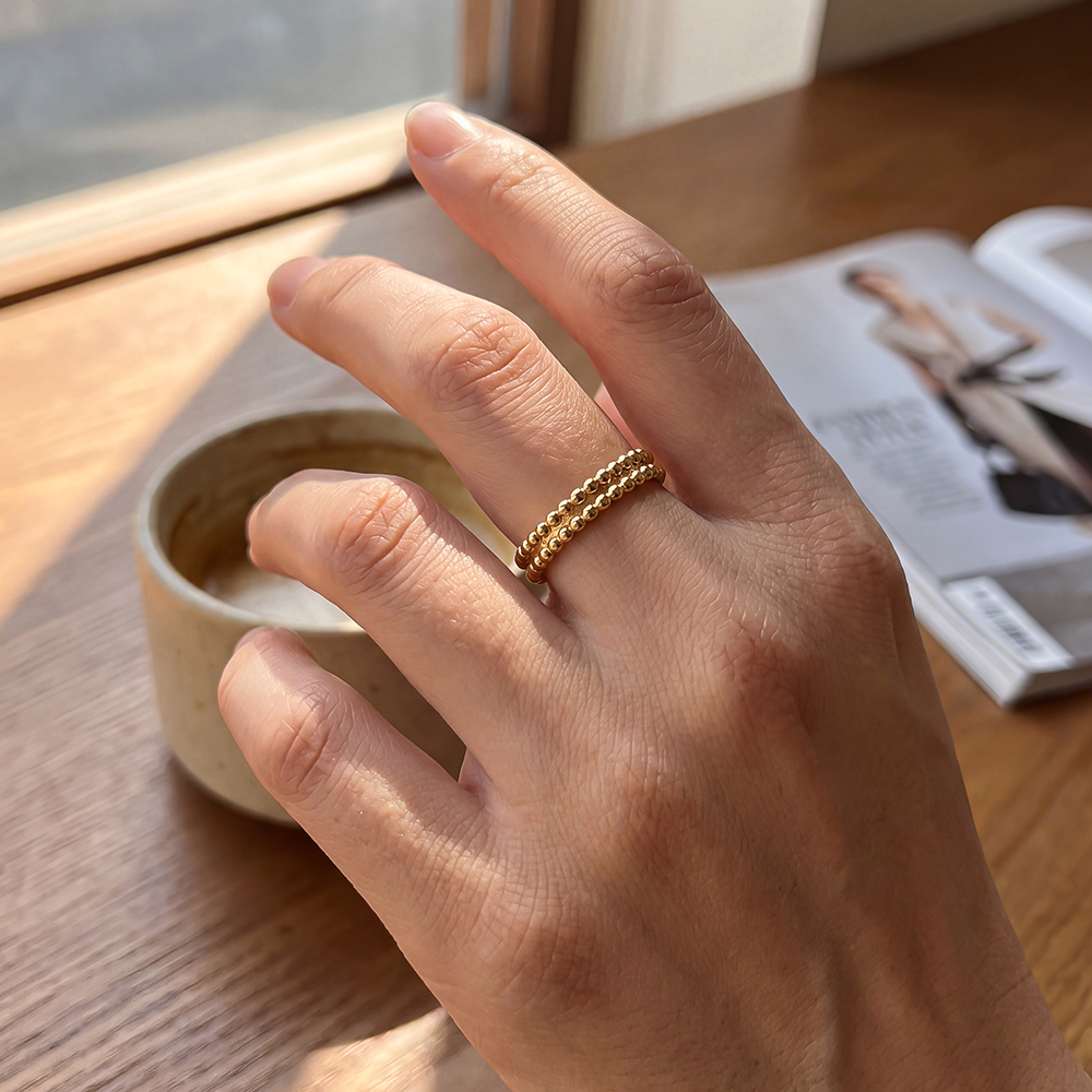 Stainless Steel Ring – Adjustable Mini Dot