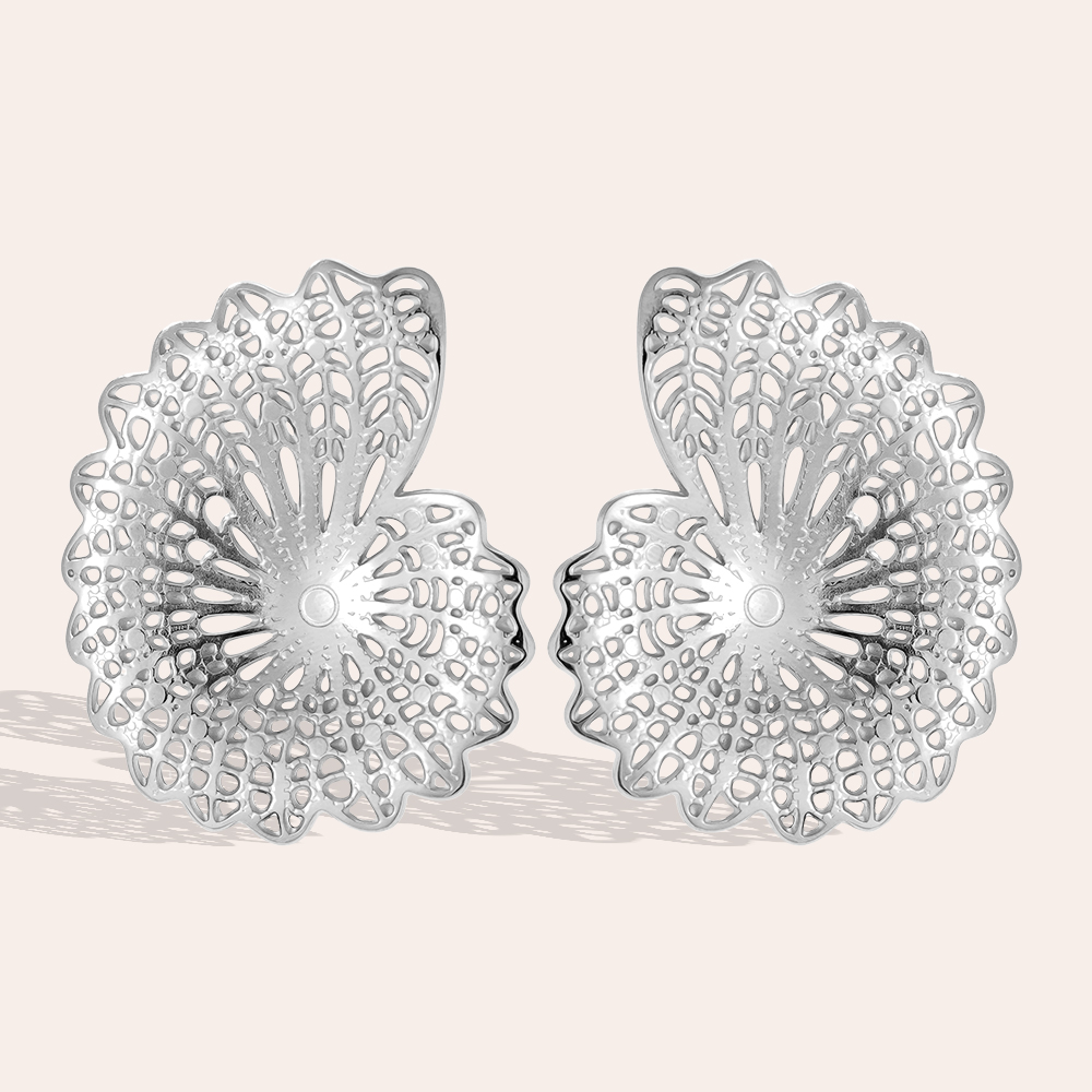 Stainless steel earrings 45mm Nice Conch