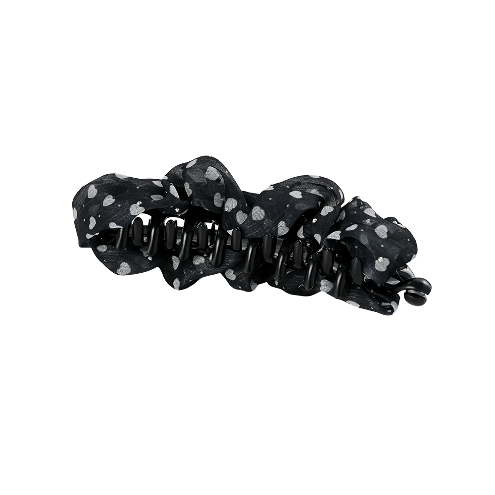 13cm heart-print hair clip    