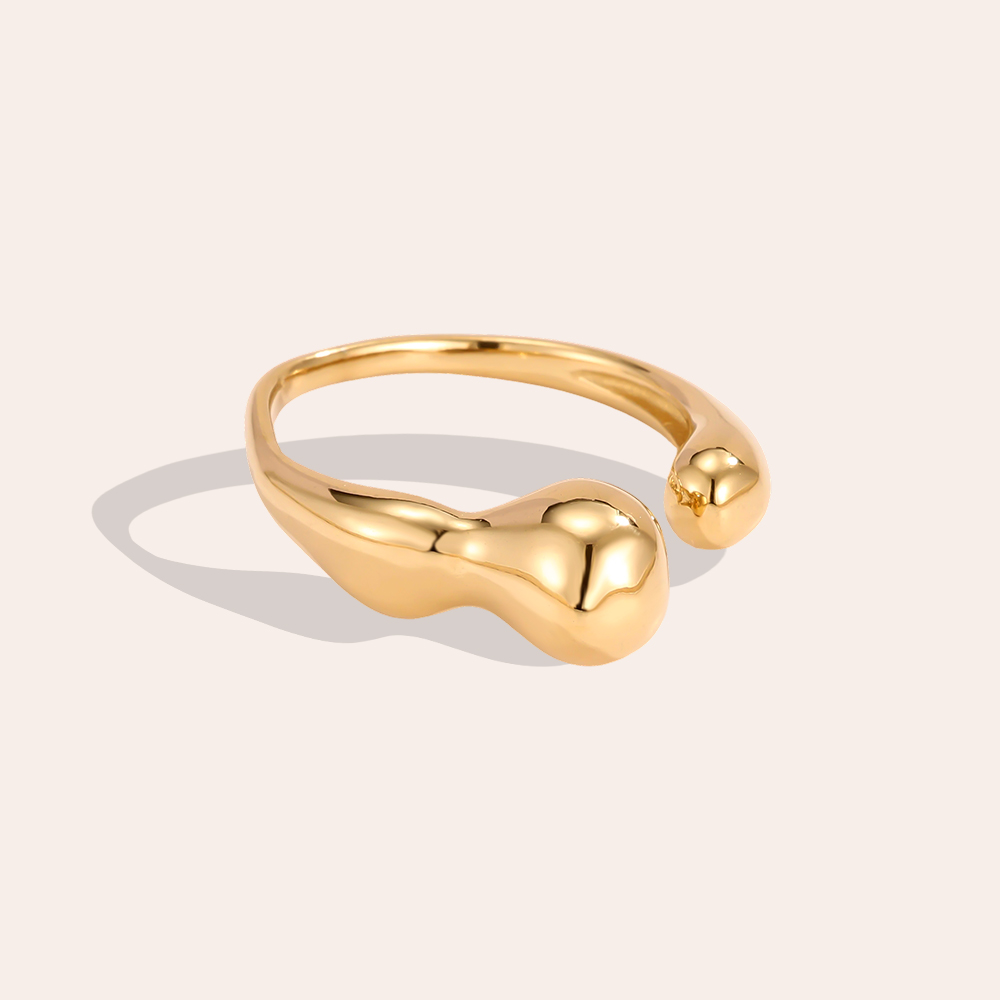 Stainless Steel Adjustable Bone-Shaped Ring