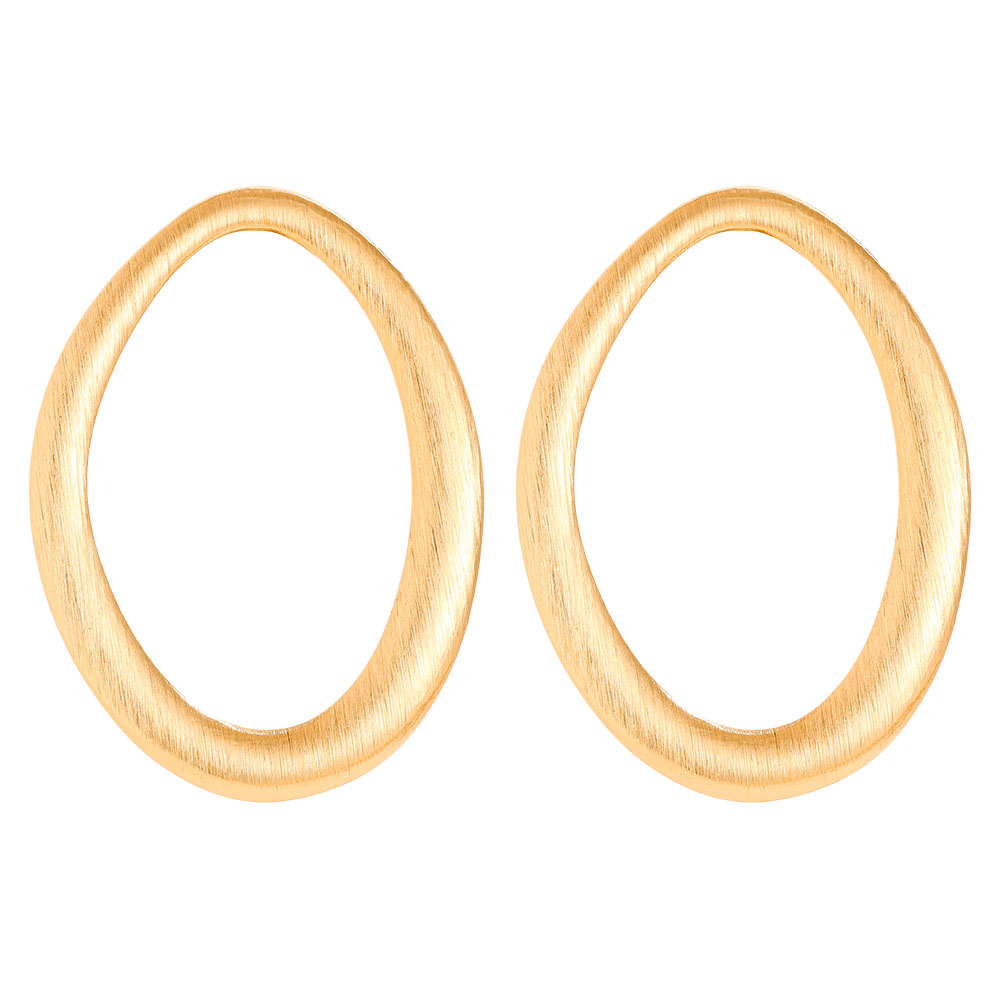 Stainless steel earrings 55mm Nice Egg