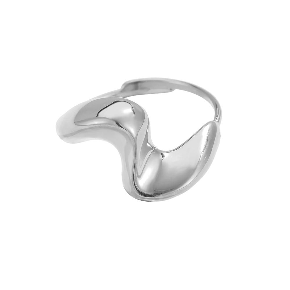 Stainless steel ring Adjustable relief waves