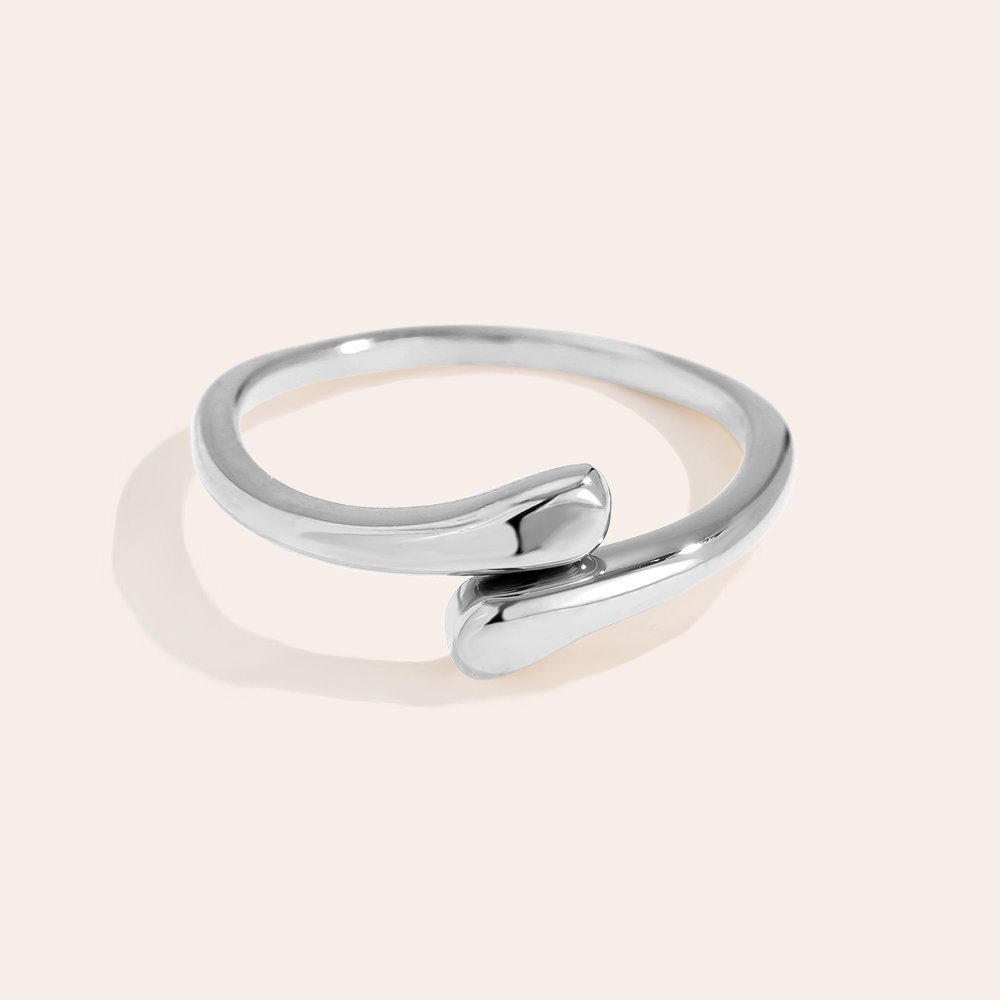 Stainless steel ring Tiny Drops