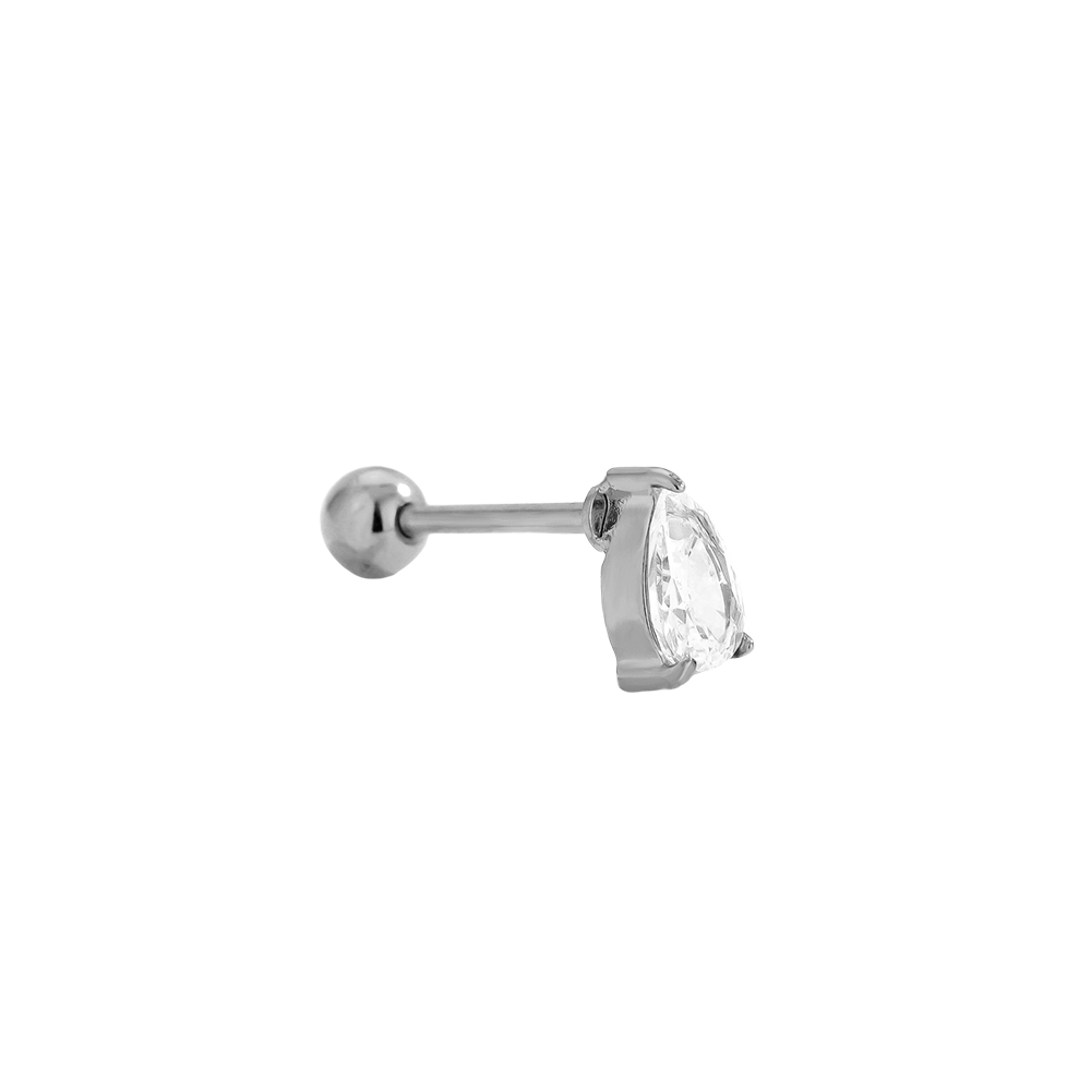 Stainless steel piercing 6mm Mini Diamond Drop