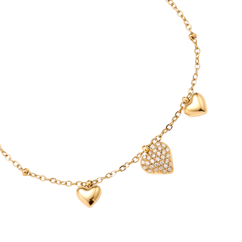 Stainless steel bracelet 17cm Many Sweet Hearts