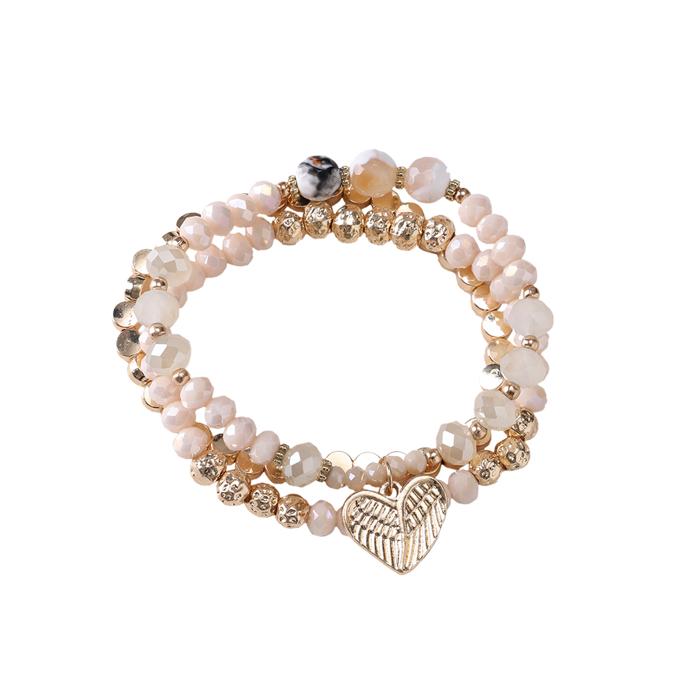 Heartplate Beads Bracelet