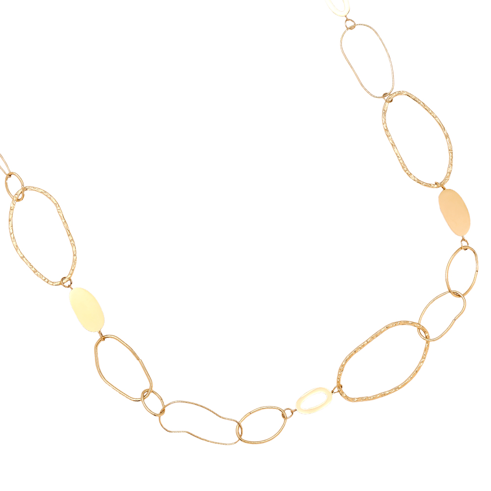 Stainless steel necklace 90cm Various Oval Chain