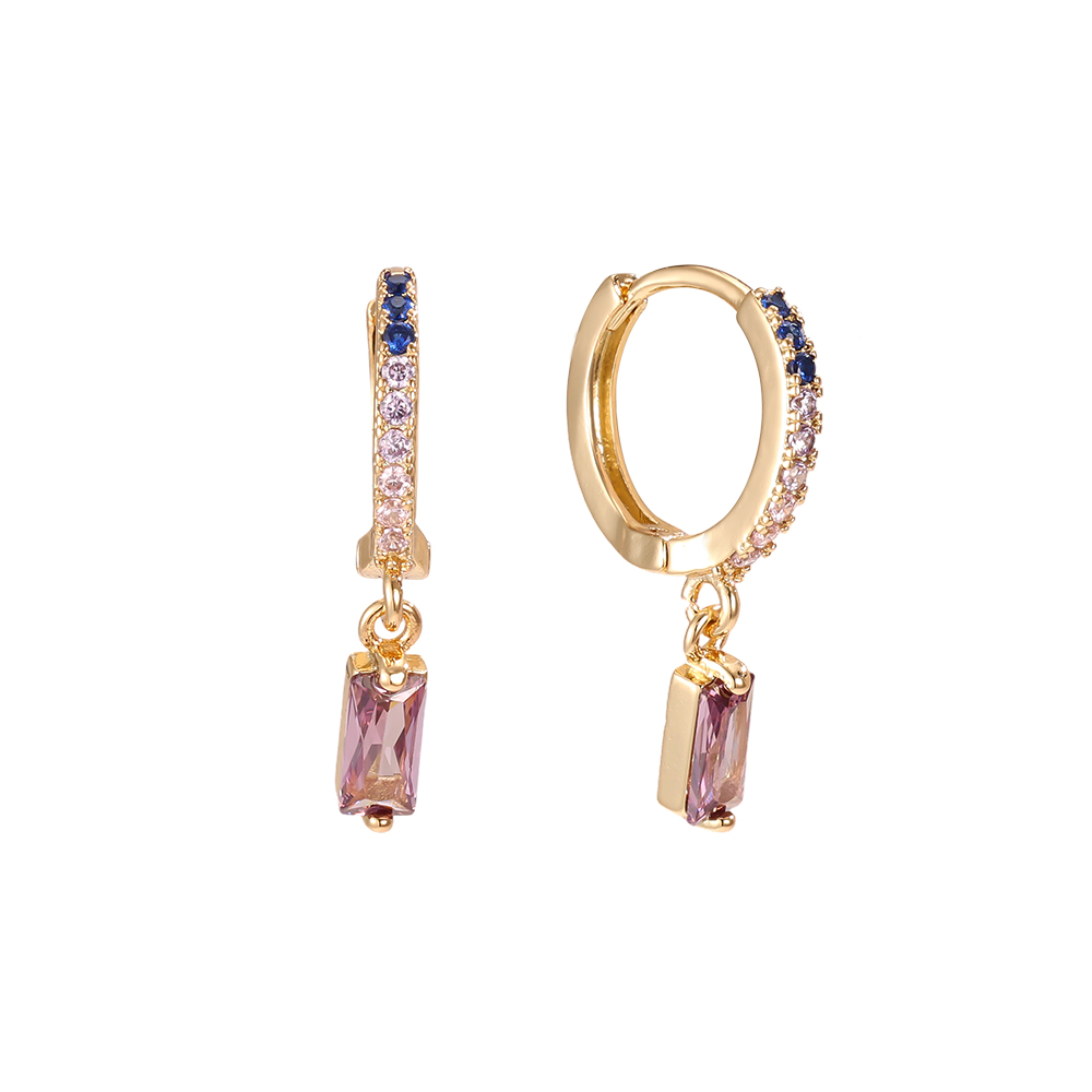 24mm Gold-plated Dakota Cube Earring 