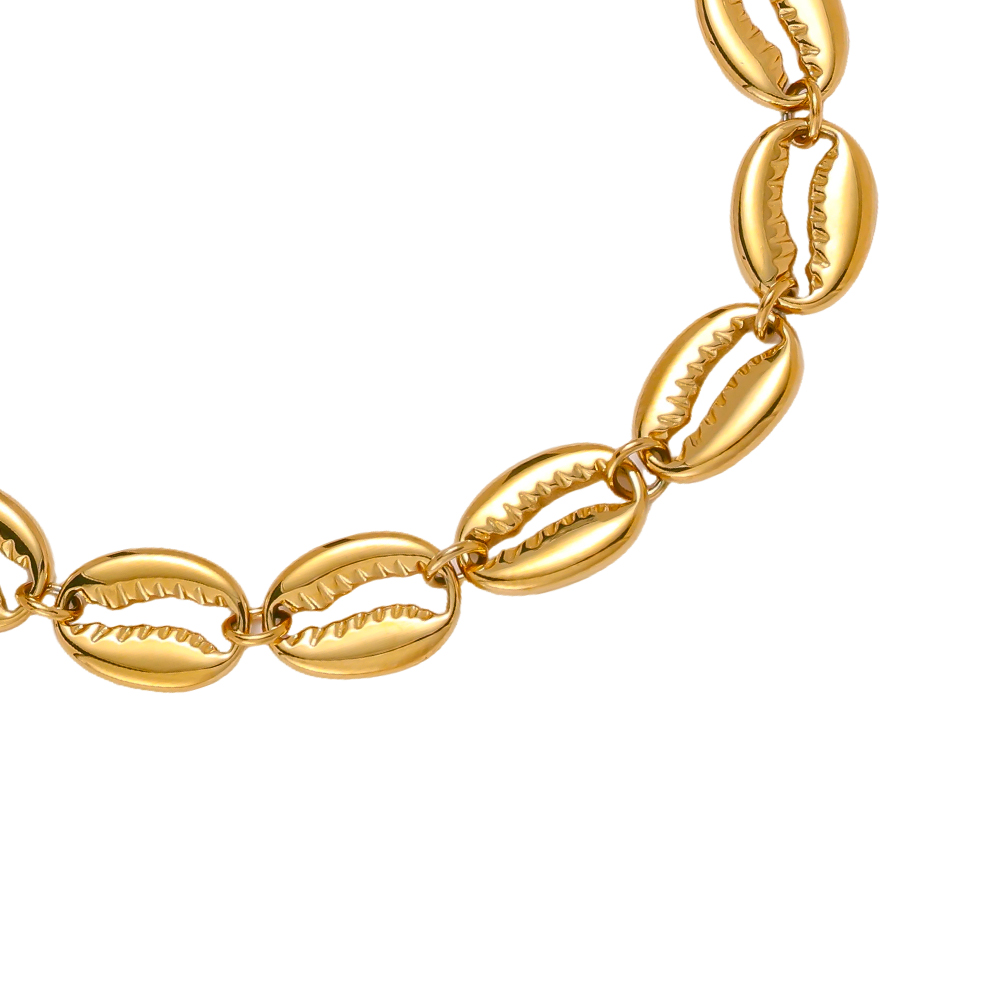 Stainless steel bracelet 15cm shell