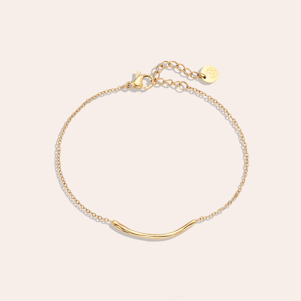 17cm Thin Smile In Thin Chain stainless steel bracelet    