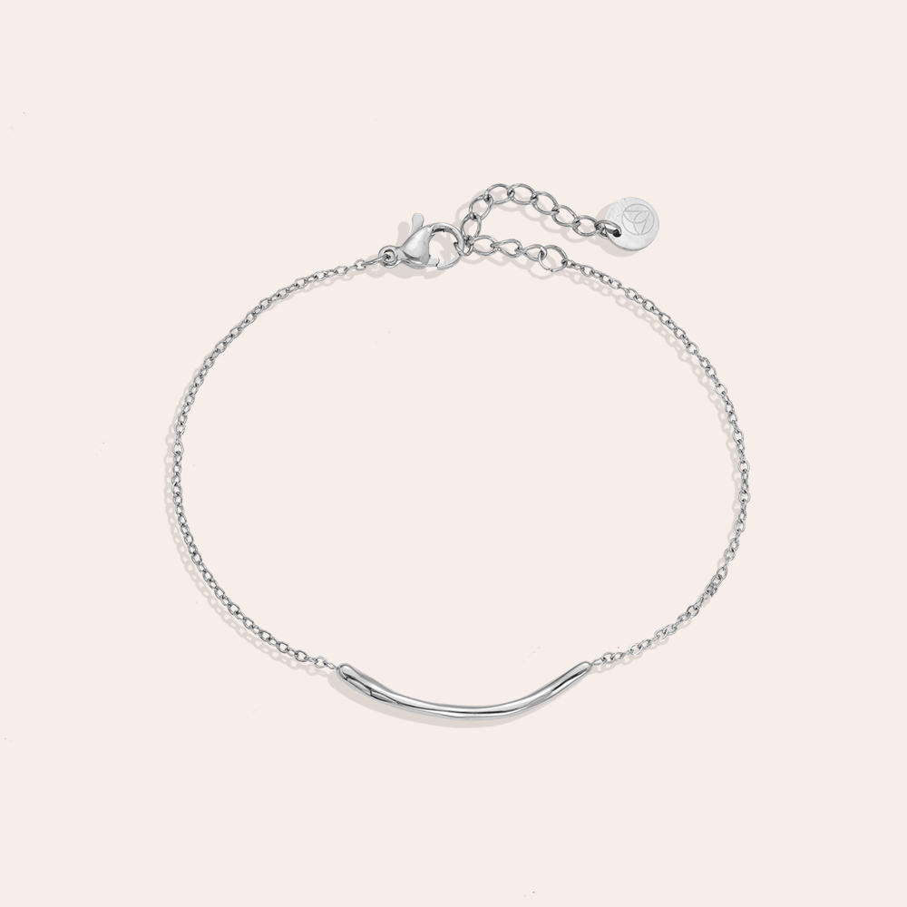 17cm Thin Smile In Thin Chain stainless steel bracelet    