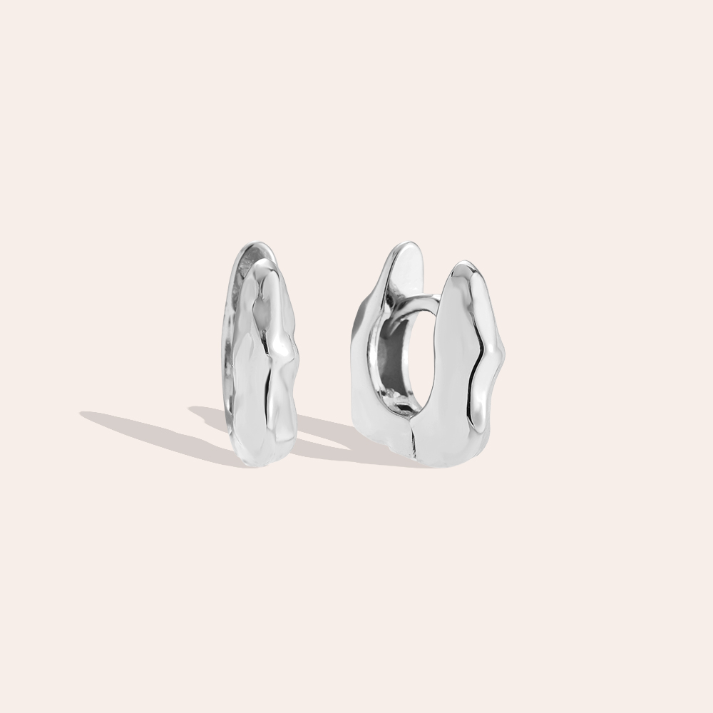 Gold-plated earrings 0.9cm Like Cycle