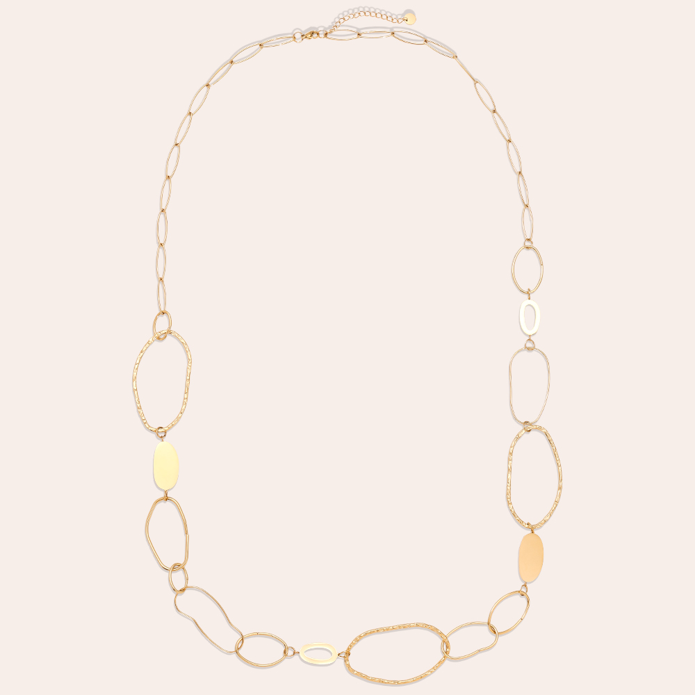 Stainless steel necklace 90cm Various Oval Chain
