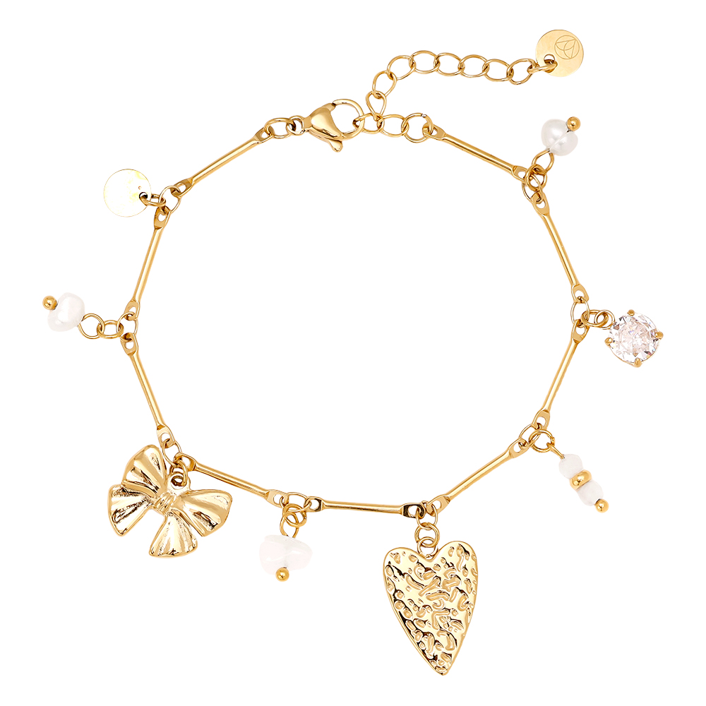 Stainless steel bracelet 17cm Some Nice Charms
