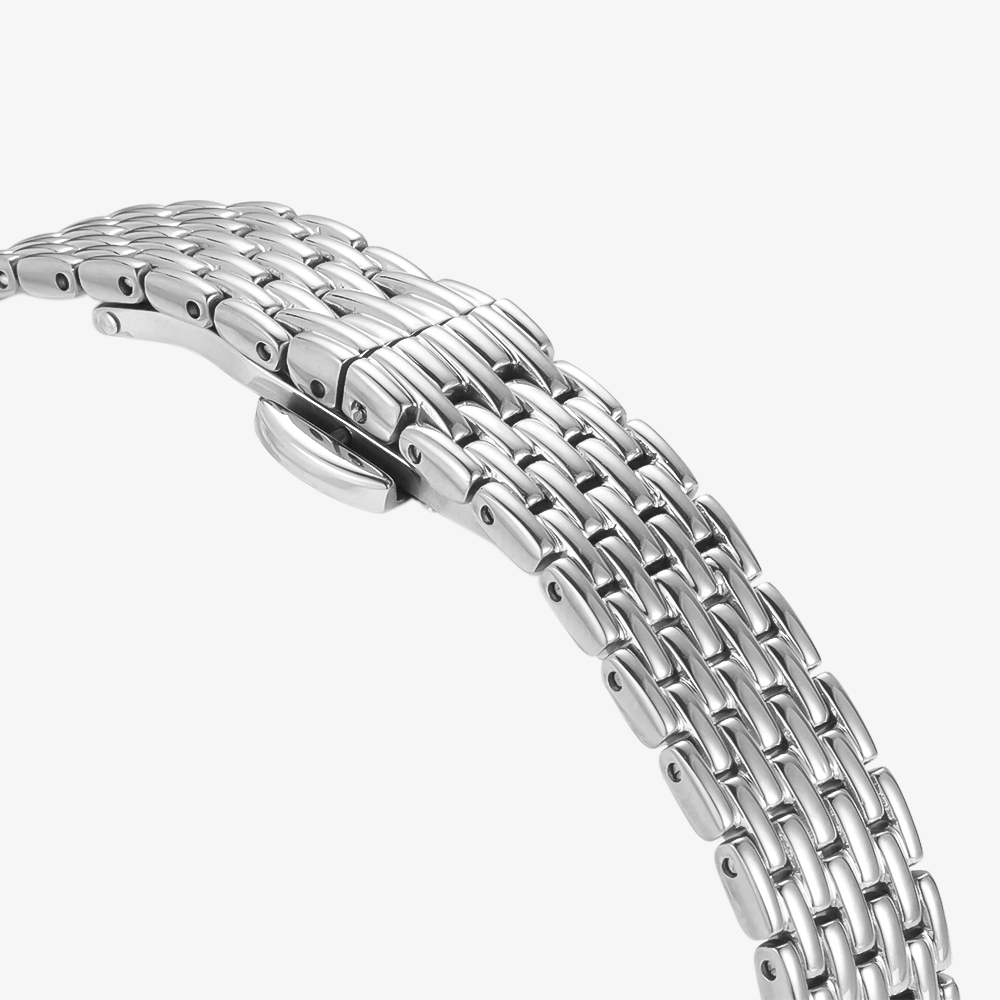Stainless steel watch, rectangular