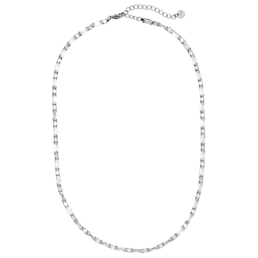 Stainless steel necklace 40cm Diamond Cube And Dot Chain