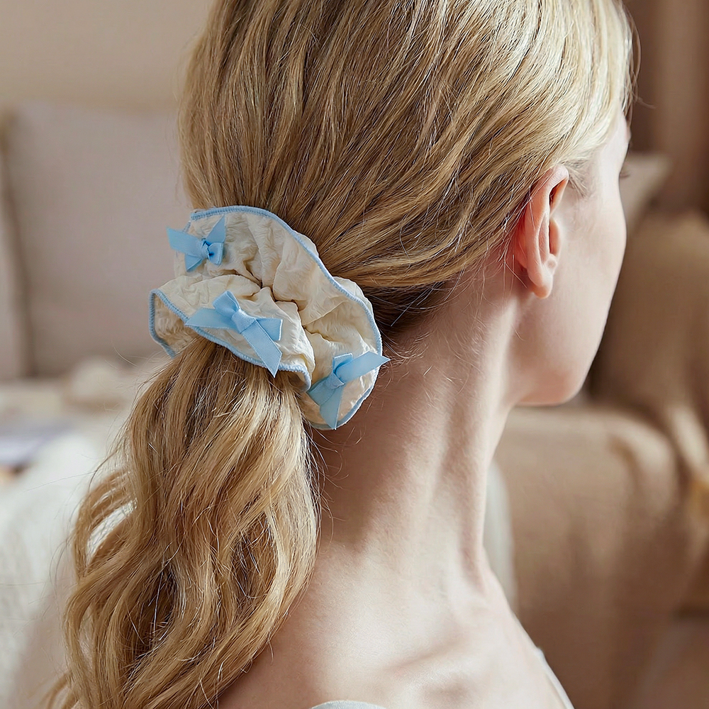 12*45mm bow scrunchie