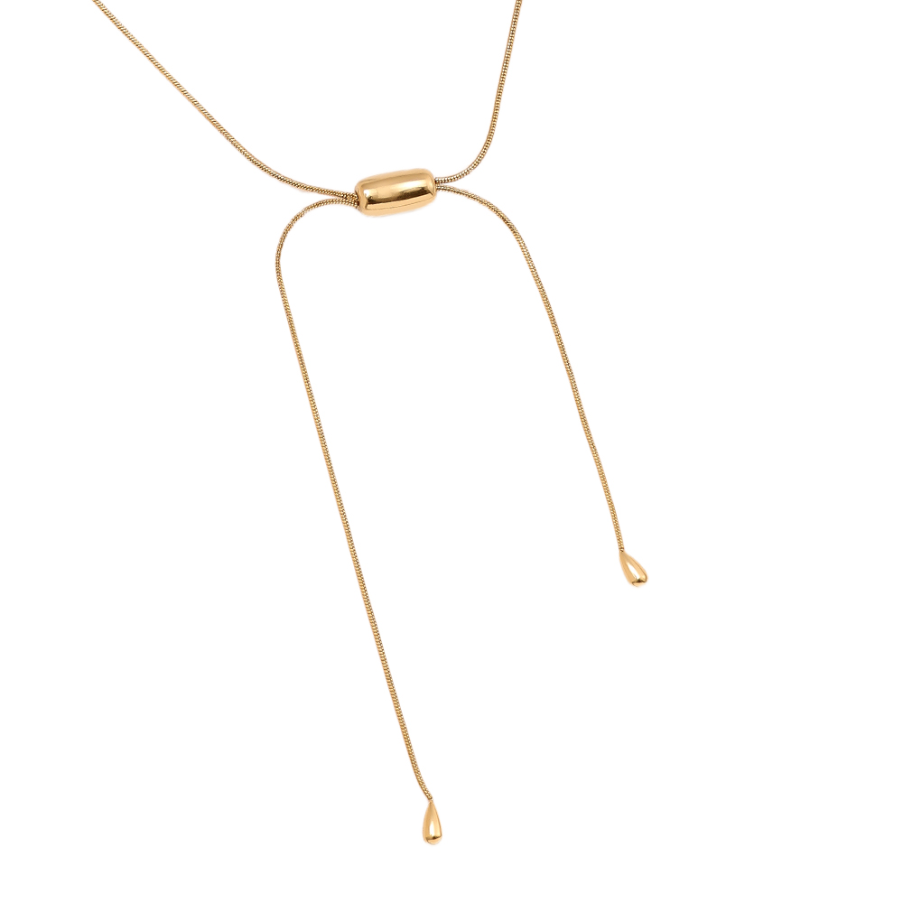 Stainless steel necklace 42cm Bean With Chain