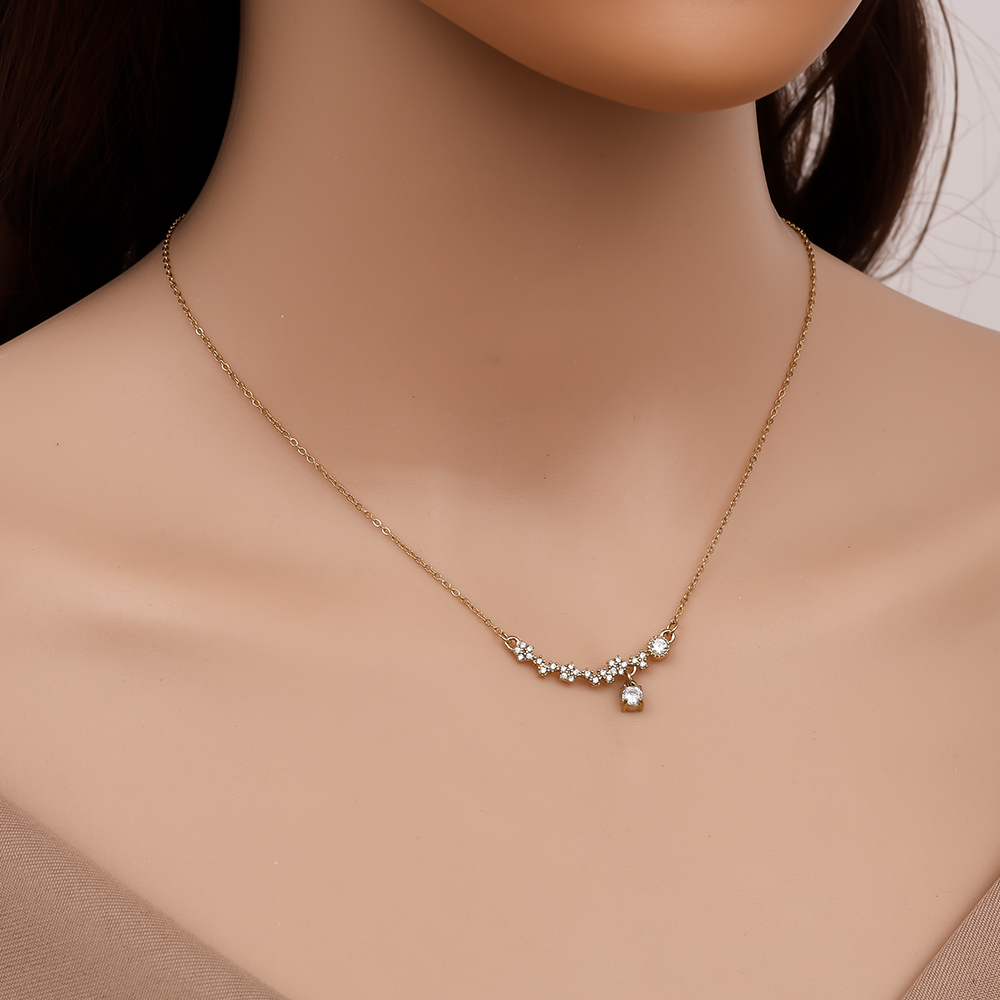 Stainless steel necklace 39cm Perfect Smiling Diamond