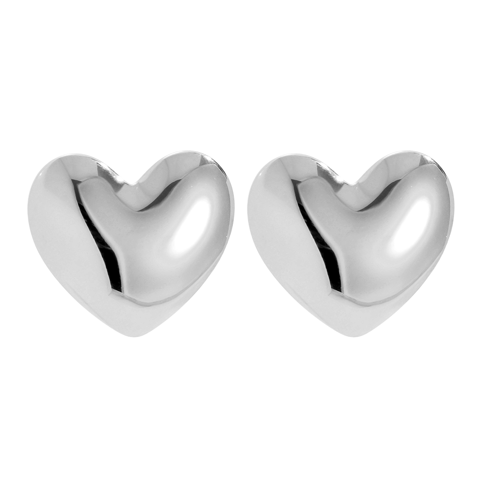 Stainless steel earrings 25mm Right Heart