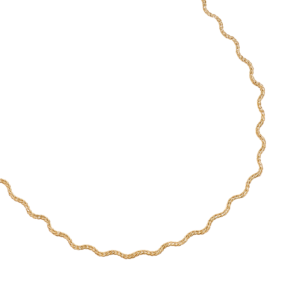 Stainless steel necklace 38cm Nice Wave Chain