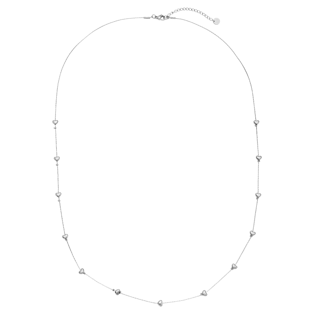Stainless steel necklace 70cm Many Sweet Heart