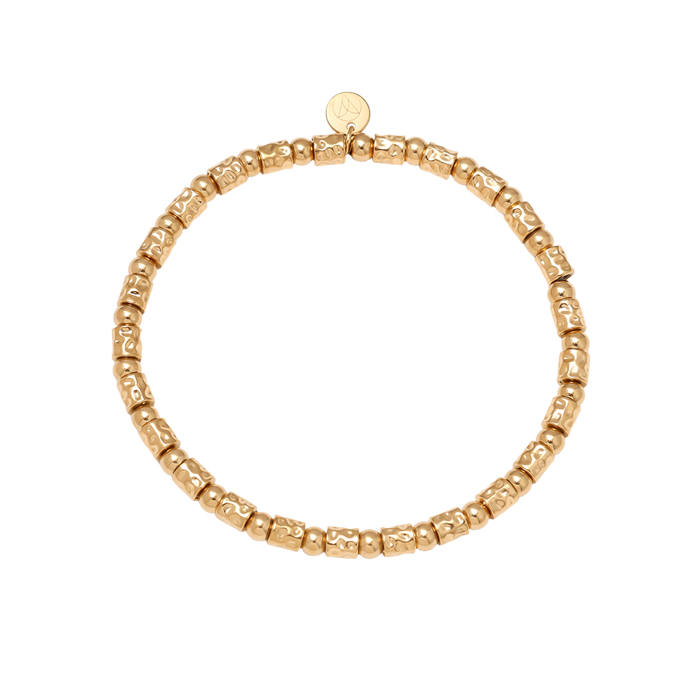 Stainless steel bracelet Elastic Tube And Beads