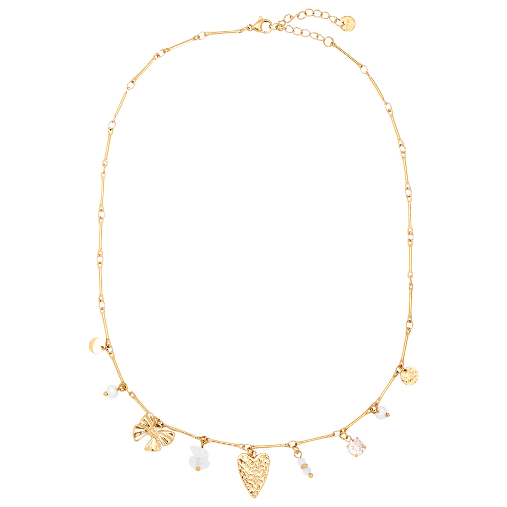 Stainless steel necklace 43cm Some Nice Charms