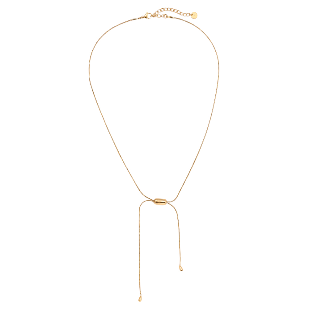 Stainless steel necklace 42cm Bean With Chain