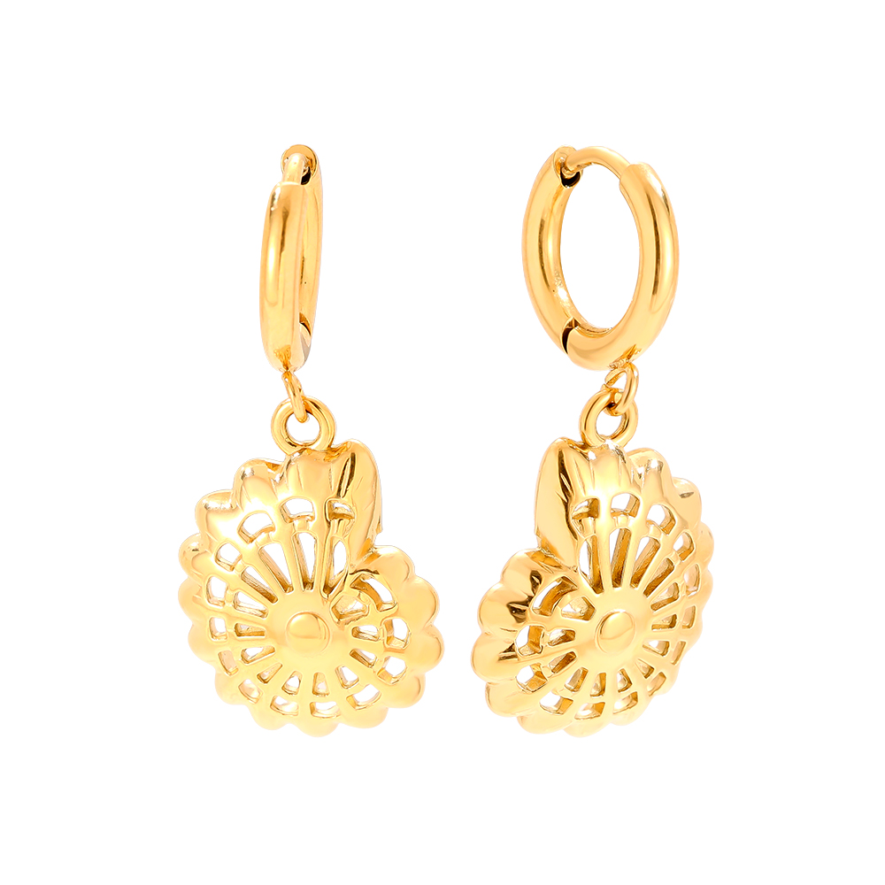 Stainless steel earrings 3.2cm Nice Snail
