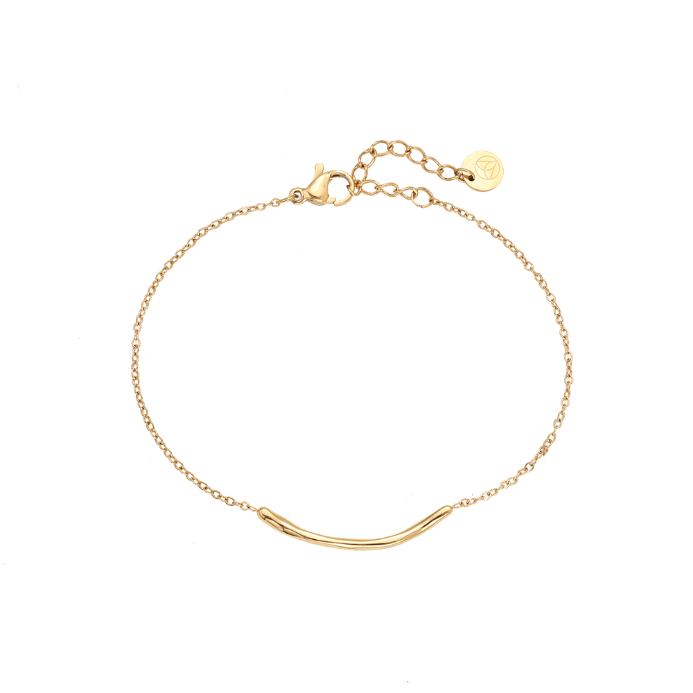 17cm Thin Smile In Thin Chain stainless steel bracelet    