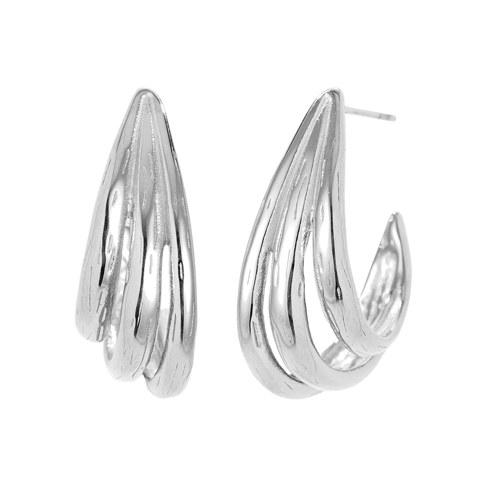Stainless steel earrings 1.3*3cm Drop Feeling