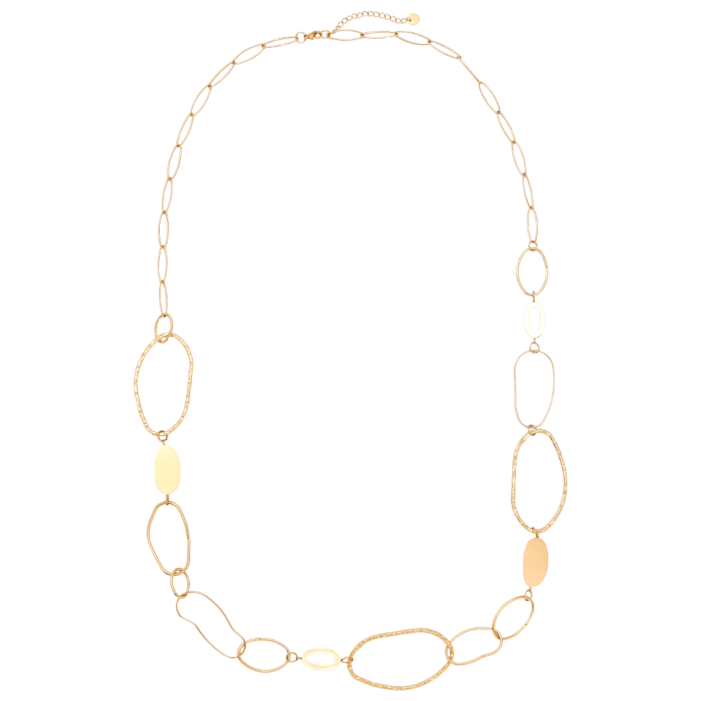 Stainless steel necklace 90cm Various Oval Chain