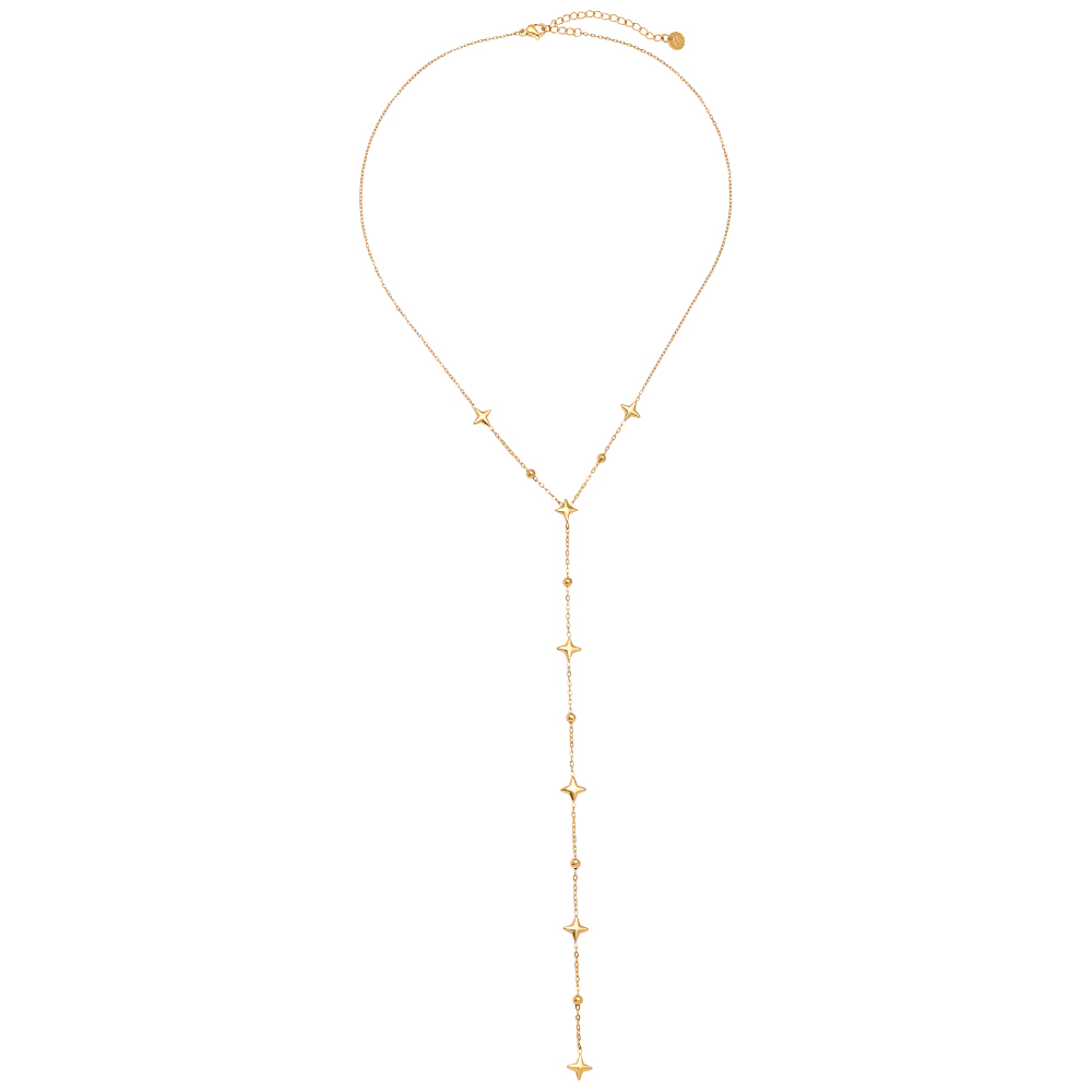Stainless steel necklace 39cm Y Style Star