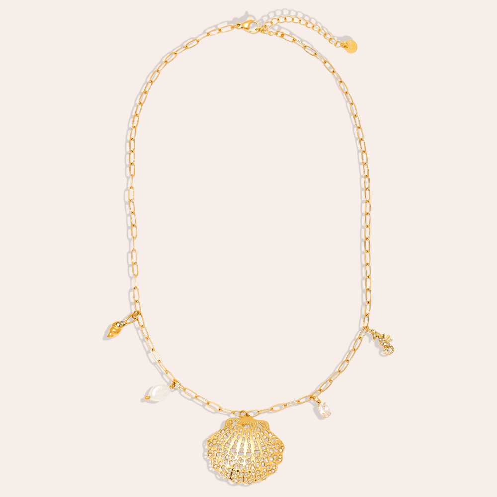 Stainless steel necklace 42cm Ocean And Charms