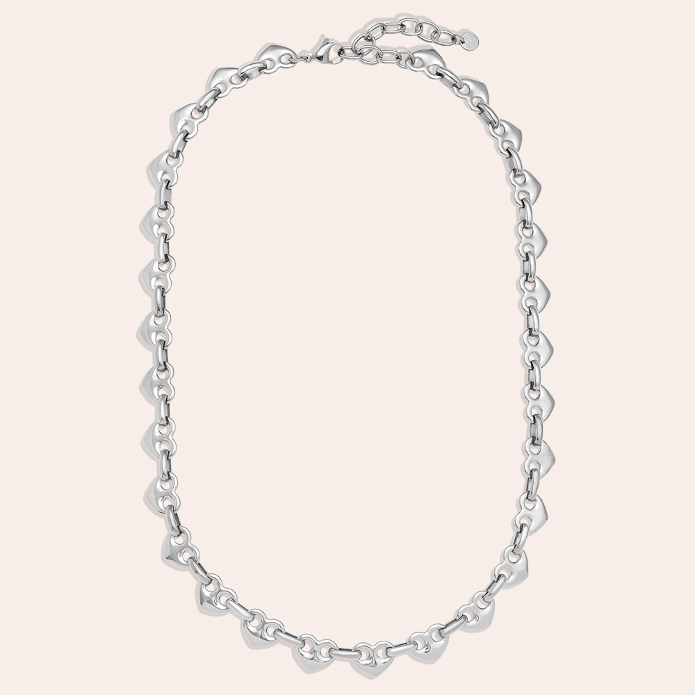 Stainless steel necklace 45cm Heart Nose Chain